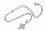 Collana e pendente a forma di croce con diamanti - Asta Preziosi Collana e pendente a forma di croce con diamanti - Asta Preziosi