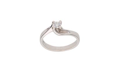 Anello solitario con diamante - 