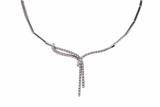 Collier semirigido con nodo centrale con diamanti - 