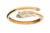 Damiani bracciale con diamanti e smeraldi - 