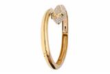 Damiani bracciale con diamanti e smeraldi - 