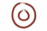 Lotto composto da collier e bracciale - 