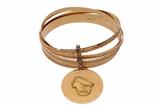 Bracciale rigido composto da 5 fili e pendente - Asta Speciale - Oro da investimento Bracciale rigido composto da 5 fili e pendente - Asta Speciale - Oro da investimento