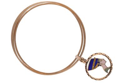 Bracciale a cinque fili con pendente - Gioielli Vintage