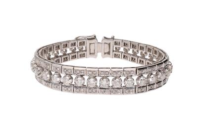 Bracciale a fascia con diamanti - Gioielli Vintage