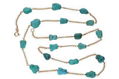 Collana con turchese - Gioielli Vintage