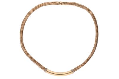 Collier a maglia con parte centrale rigida - Gioielli Vintage