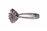 Anello a forma di fiore con diamanti - Gioielli Vintage