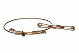Bracciale scorrevole e spilla - Gioielli Vintage