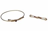 Bracciale scorrevole e spilla - Gioielli Vintage