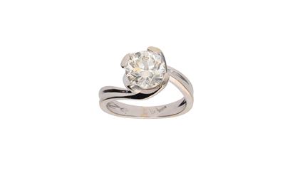 Anello solitario con diamante - Asta di San Valentino