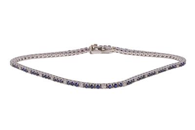 Bracciale con diamanti, zaffiri e pietre - Asta di San Valentino