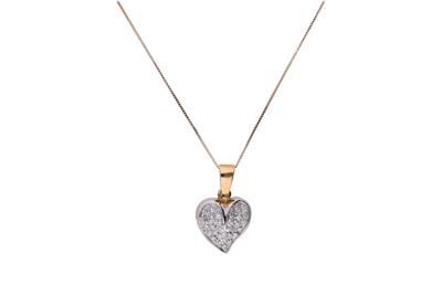Collier con cuore di diamanti - Asta di San Valentino