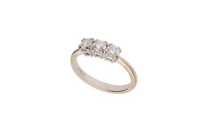 Damiani, anello trilogy con diamanti - Asta di San Valentino