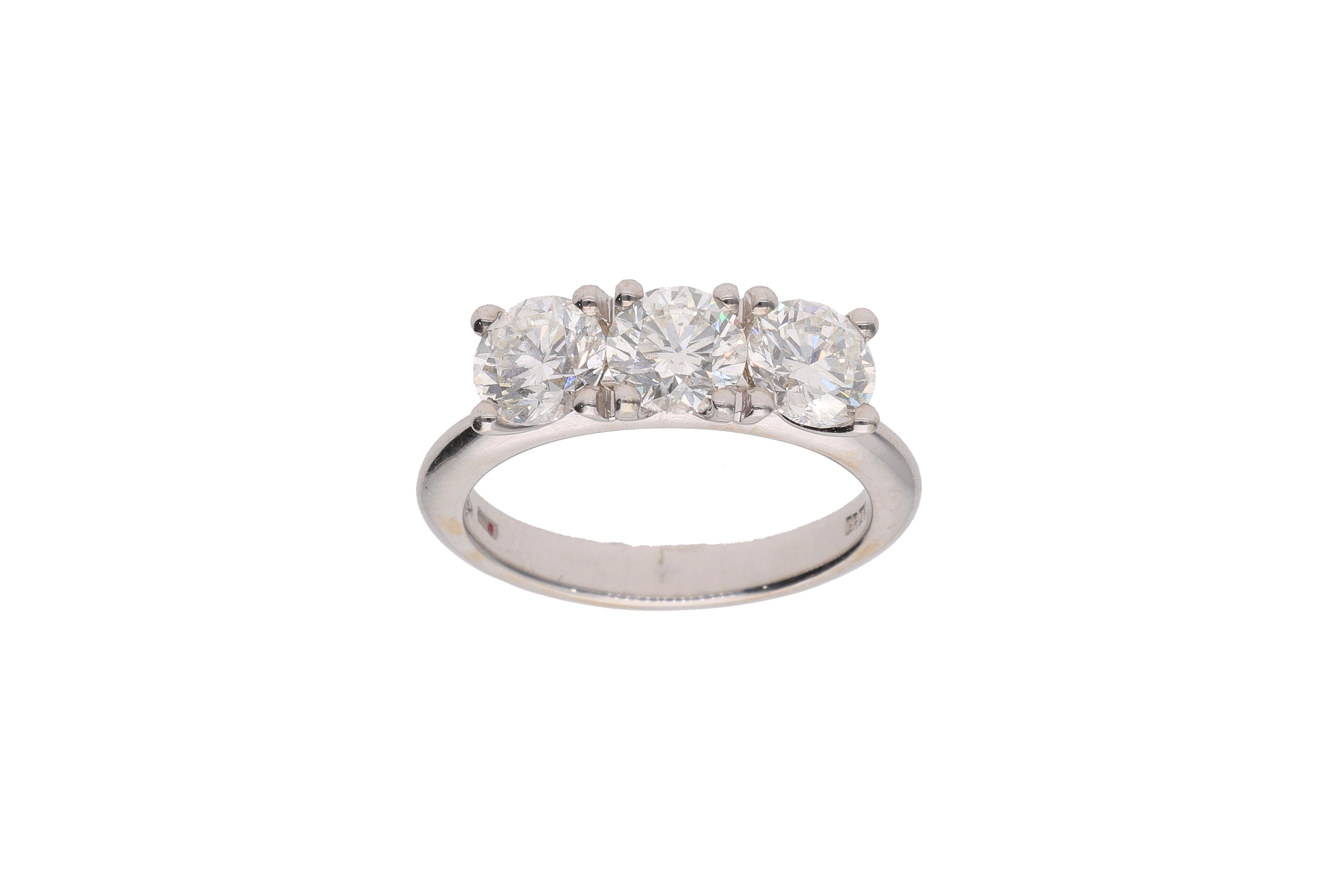 Anello trilogy con diamanti - Asta Preziosi