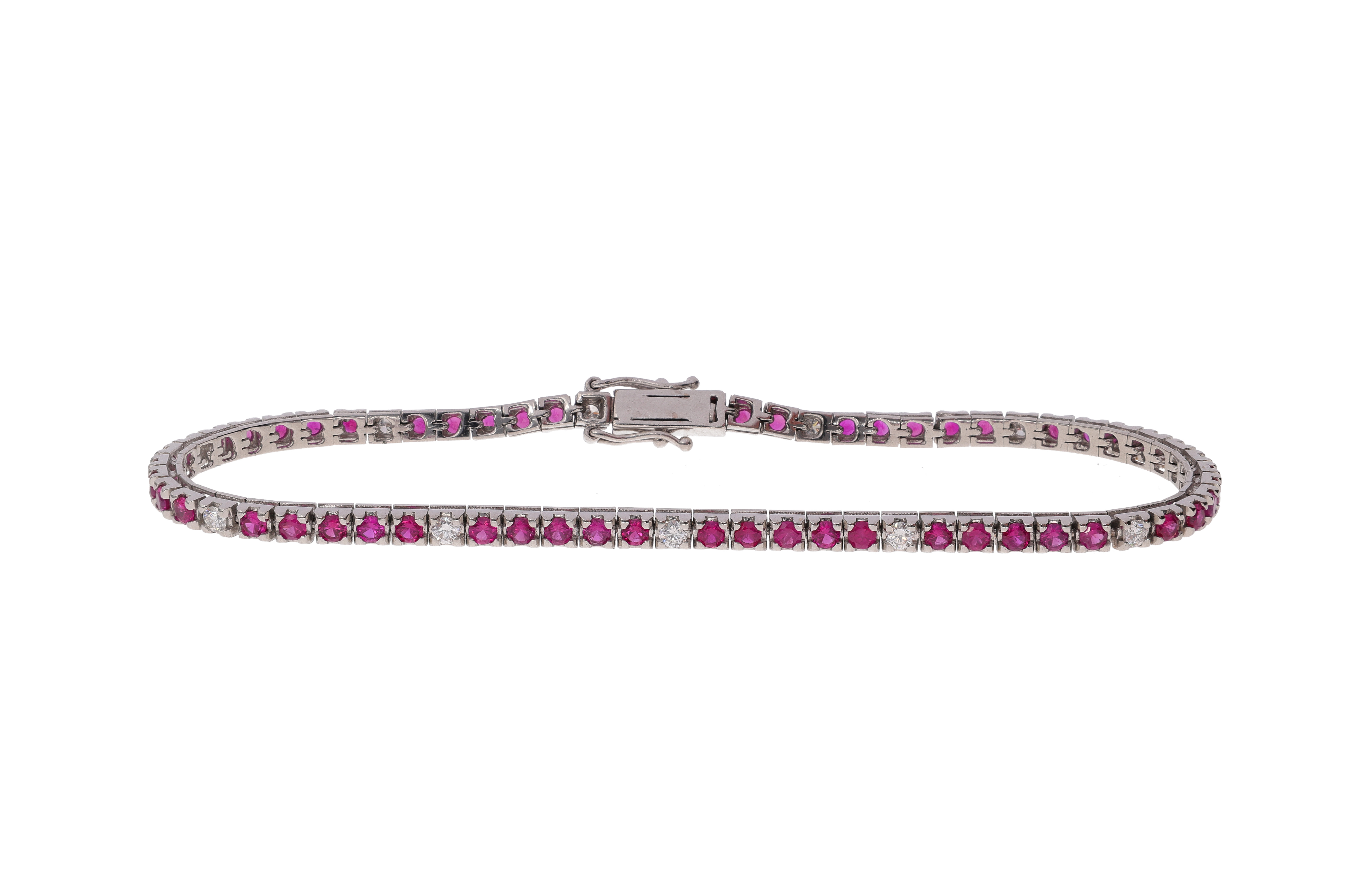 Bracciale con rubini e diamanti - Asta Preziosi