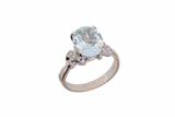 Anello con diamanti e acquamarina - Asta Preziosi Anello con diamanti e acquamarina - Asta Preziosi