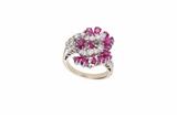 Anello con diamanti e rubini - Asta Preziosi Anello con diamanti e rubini - Asta Preziosi