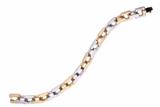 Bracciale a maglie alternate - Asta Preziosi Bracciale a maglie alternate - Asta Preziosi