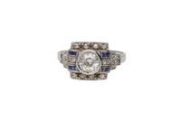 Anello con diamanti e pietre - Vintage mania Anello con diamanti e pietre - Vintage mania