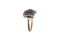 Anello con diamanti, zaffiri e pietre - Vintage mania
