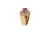 Anello con rubini e diamanti - Vintage mania Anello con rubini e diamanti - Vintage mania
