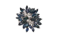 Anello con zaffiri e diamanti - Vintage mania Anello con zaffiri e diamanti - Vintage mania