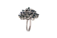 Anello con zaffiri e diamanti - Vintage mania Anello con zaffiri e diamanti - Vintage mania