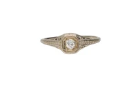 Belais, anello con diamante - Vintage mania
