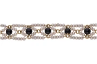 Bracciale con perline e pietre - Vintage mania