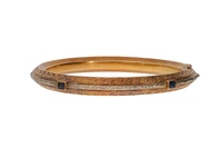 Bracciale rigido con zaffiri - Vintage mania Bracciale rigido con zaffiri - Vintage mania