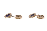 Gemelli con smalti blu - Vintage mania Gemelli con smalti blu - Vintage mania