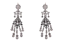 Orecchini con diamanti - Vintage mania Orecchini con diamanti - Vintage mania
