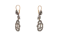 Paio di orecchini con diamanti - Vintage mania Paio di orecchini con diamanti - Vintage mania