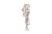 Spilla con diamanti e perla coltivata - Vintage mania Spilla con diamanti e perla coltivata - Vintage mania