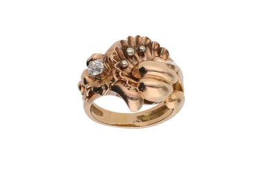 Anello con diamante - Vintage mania Anello con diamante - Vintage mania
