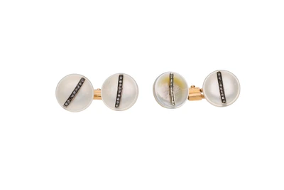 Gemelli con diamanti e madreperla - Vintage mania Gemelli con diamanti e madreperla - Vintage mania