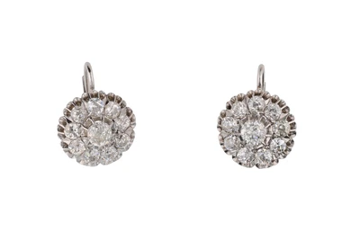 Orecchini  con diamanti - Vintage mania