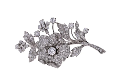 Spilla con diamanti - Vintage mania