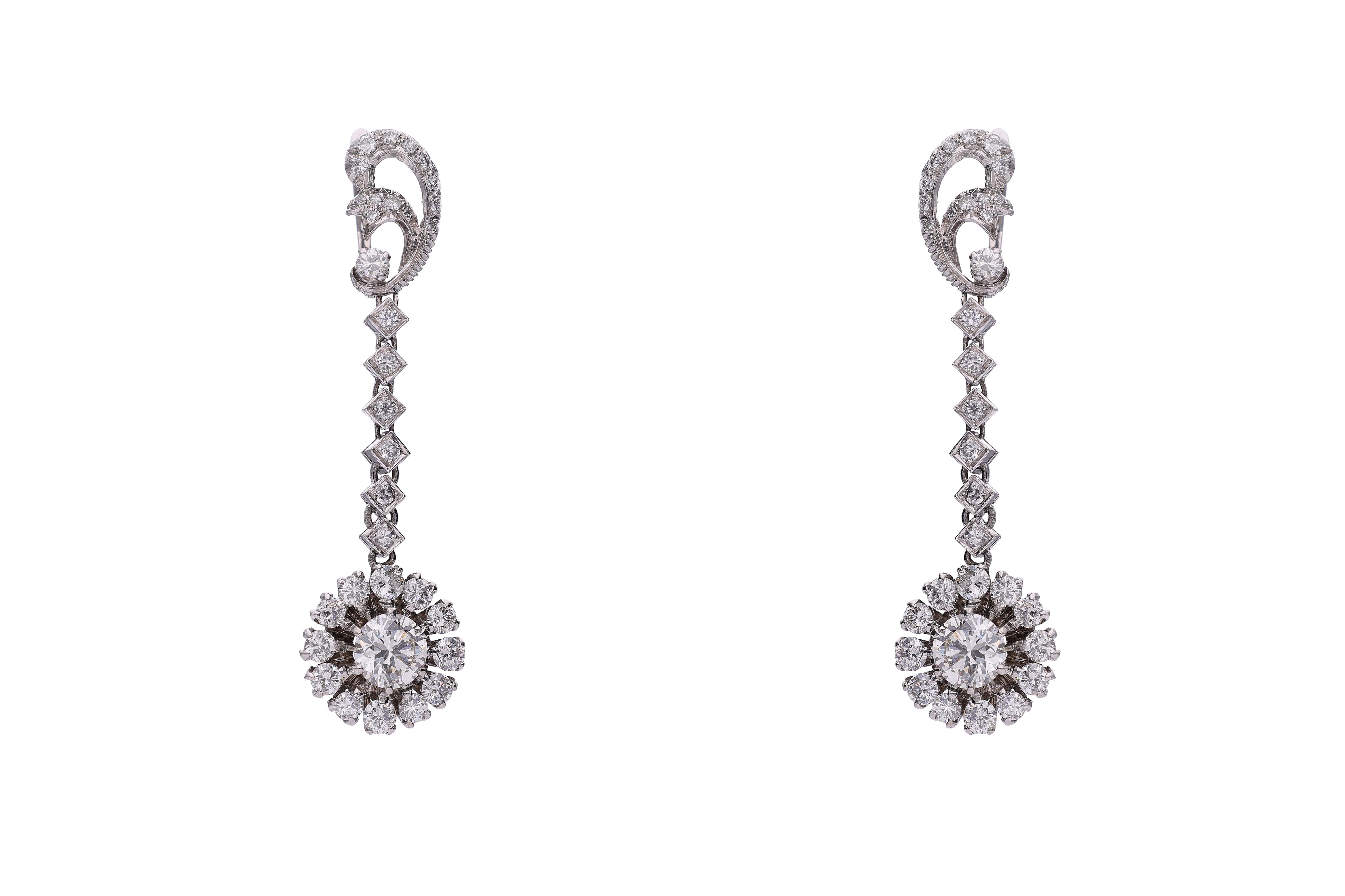 Orecchini con diamanti - Vintage mania