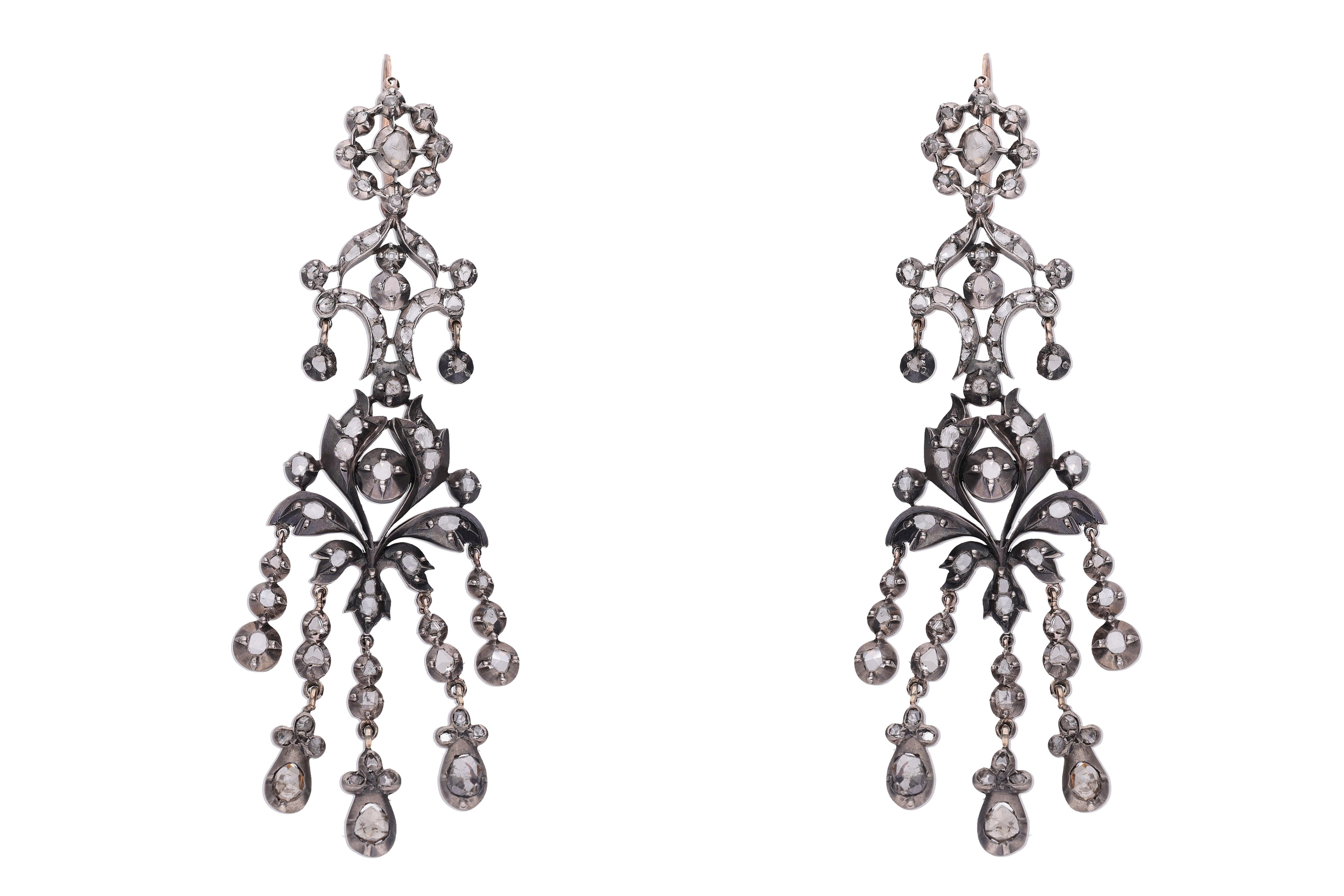 Orecchini con diamanti - Vintage mania