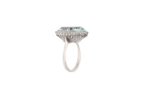 Anello con acquamarina e diamanti - Asta Speciale Tesori d'autunno