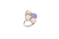 Anello con corallo, pietra e diamanti - Asta Speciale Tesori d'autunno