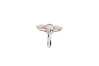 Anello con corallo, pietra e diamanti - Asta Speciale Tesori d'autunno
