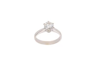 Anello con diamante - Asta Speciale Tesori d'autunno