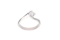 Anello con diamante - Asta Speciale Tesori d'autunno