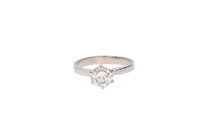 Anello con diamante - Asta Speciale Tesori d'autunno