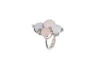 Anello con quarzi, pietre di luna e diamanti - Asta Speciale Tesori d'autunno