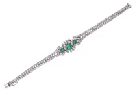 Bracciale con smeraldi e diamanti - Asta Speciale Tesori d'autunno