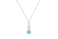 Collana con ciondolo di turchese e diamanti - Asta Speciale Tesori d'autunno